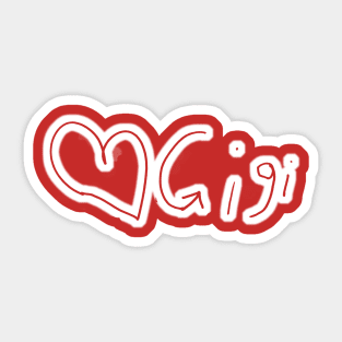 Love Gigi Sticker